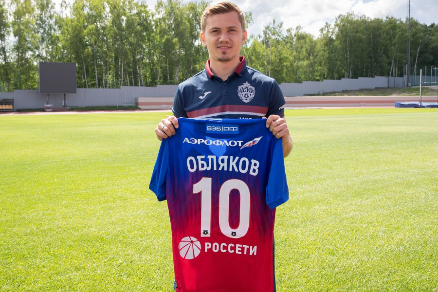 Обляков поделился эмоциями от получения 10-го номера в ЦСКА. ФОТО