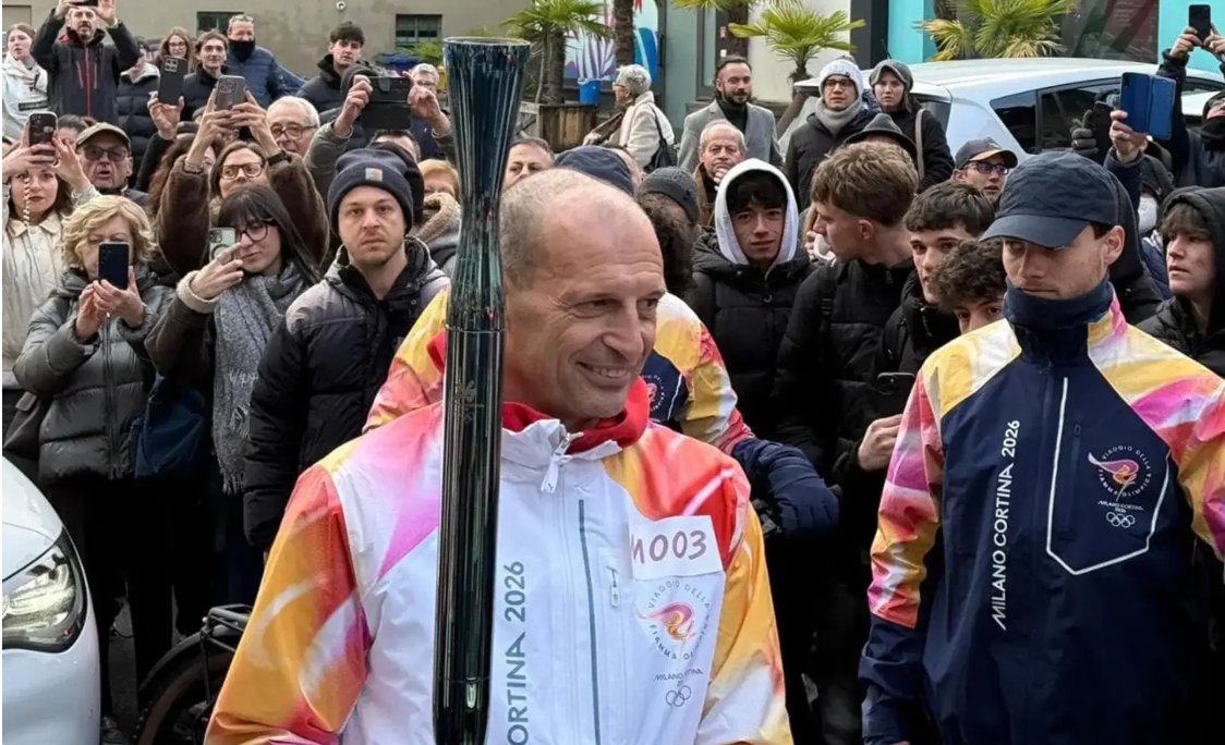 Аллегри принял участие в эстафете олимпийского огня