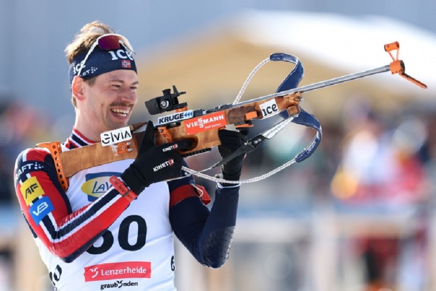 Норвежский биатлонист вошёл в историю на Олимпиаде в Милане