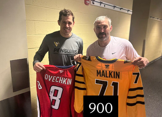 Малкин после матча с "Вашингтоном" опубликовал совместную фотографию с Овечкиным