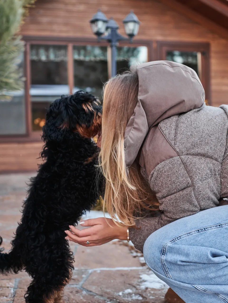 Мирра Андреева с собакой
