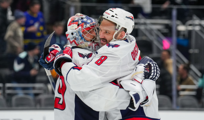 Александр Овечкин и Чарли Линдгрен