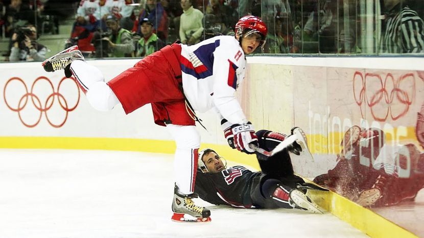 Александр Овечкин на Олимпиаде-2006