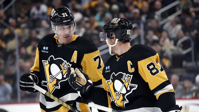 Евгений Малкин и Сидни Кросби