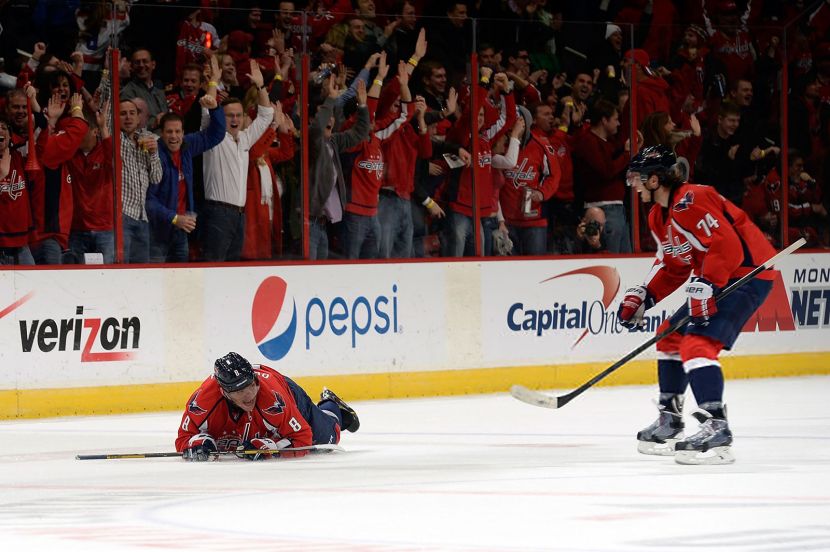 Александр Овечкин в матче с "Тампой"