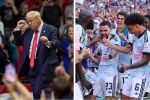 Дональд Трамп и сборная Бельгии по футболу