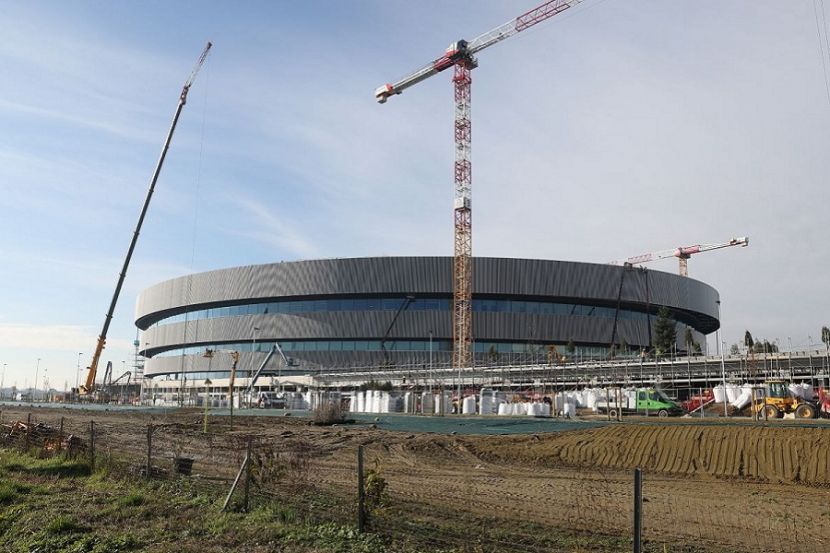 Строительство хоккейной арены в Милане