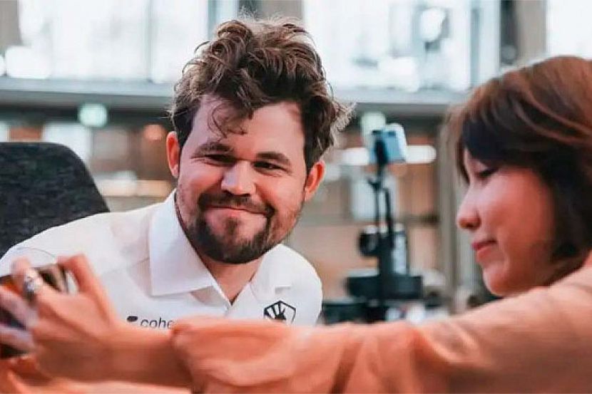 Алуа Нурман и Магнус Карлсен