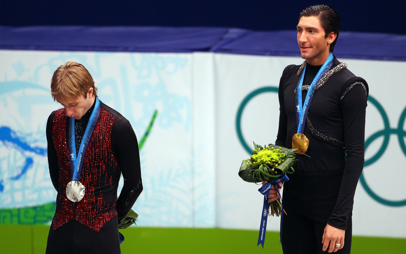 Евгений Плющенко и Эван Лайсачек