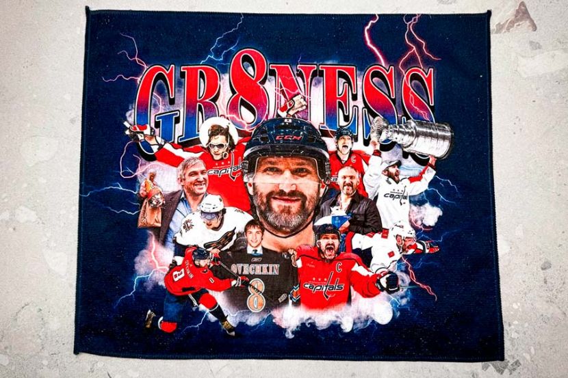 Памятное полотенце с Овечкиным