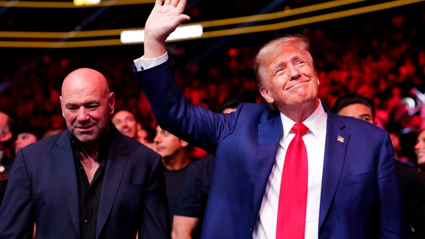 Дана Уайт и Дональд Трамп